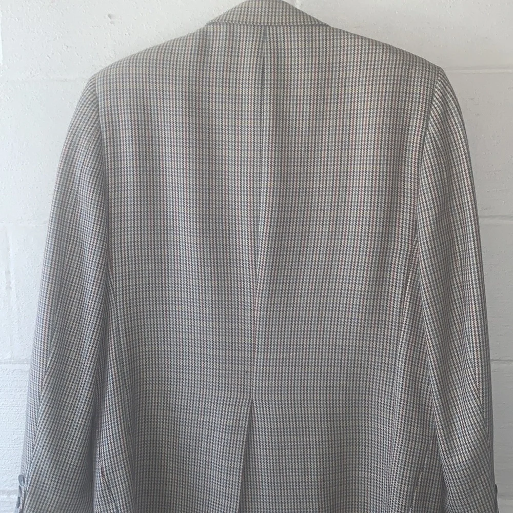 Hickey Freeman Two Button Houndstooth Sport Coat